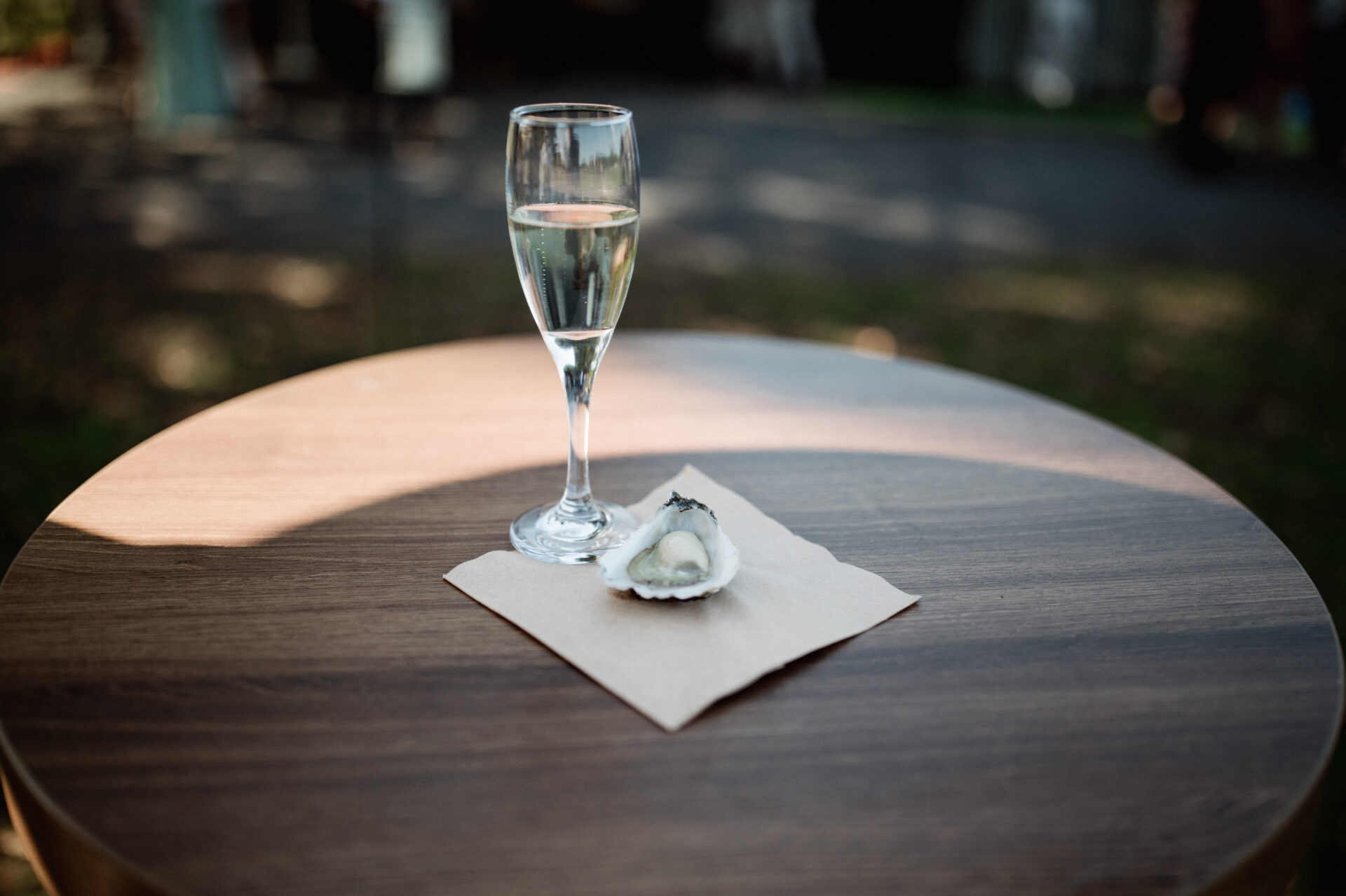 Champagne and oyster