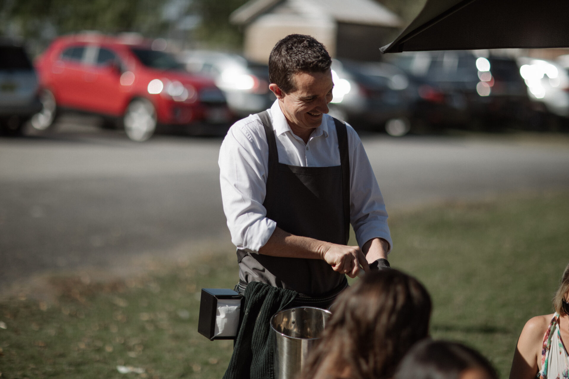Shucker at event